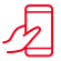 ícone de uma mão segurando um celular