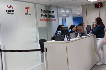 #PraCegoVer: Posto de atendimento